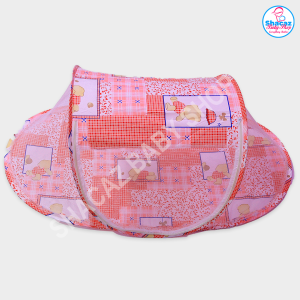 Portable Foldable Baby Nest Bed with Integrated Mosquito Net.
