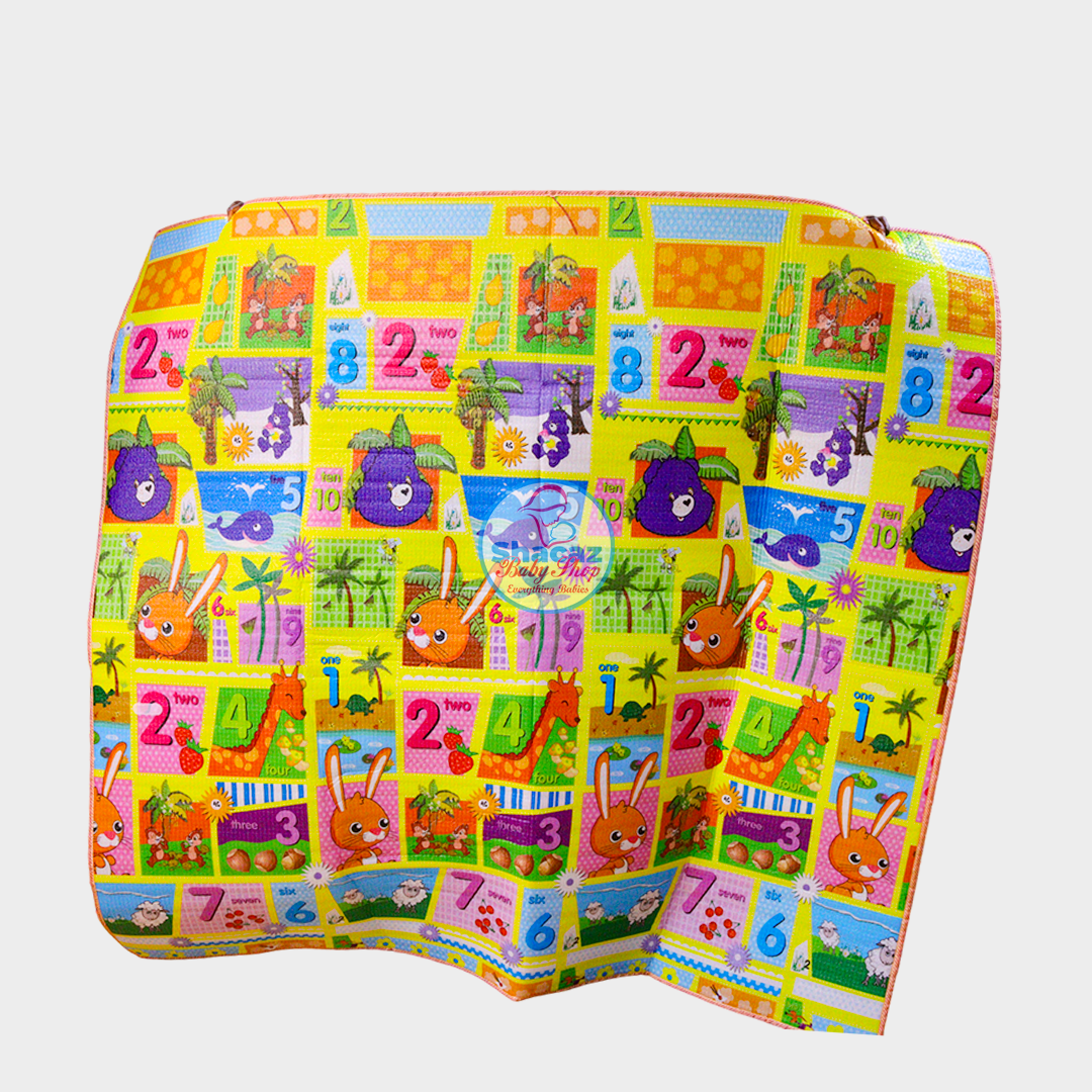Premium Double-Sided Waterproof Baby Play Mat โ Alphabet & Animal Educational Crawling Mat - Image 5