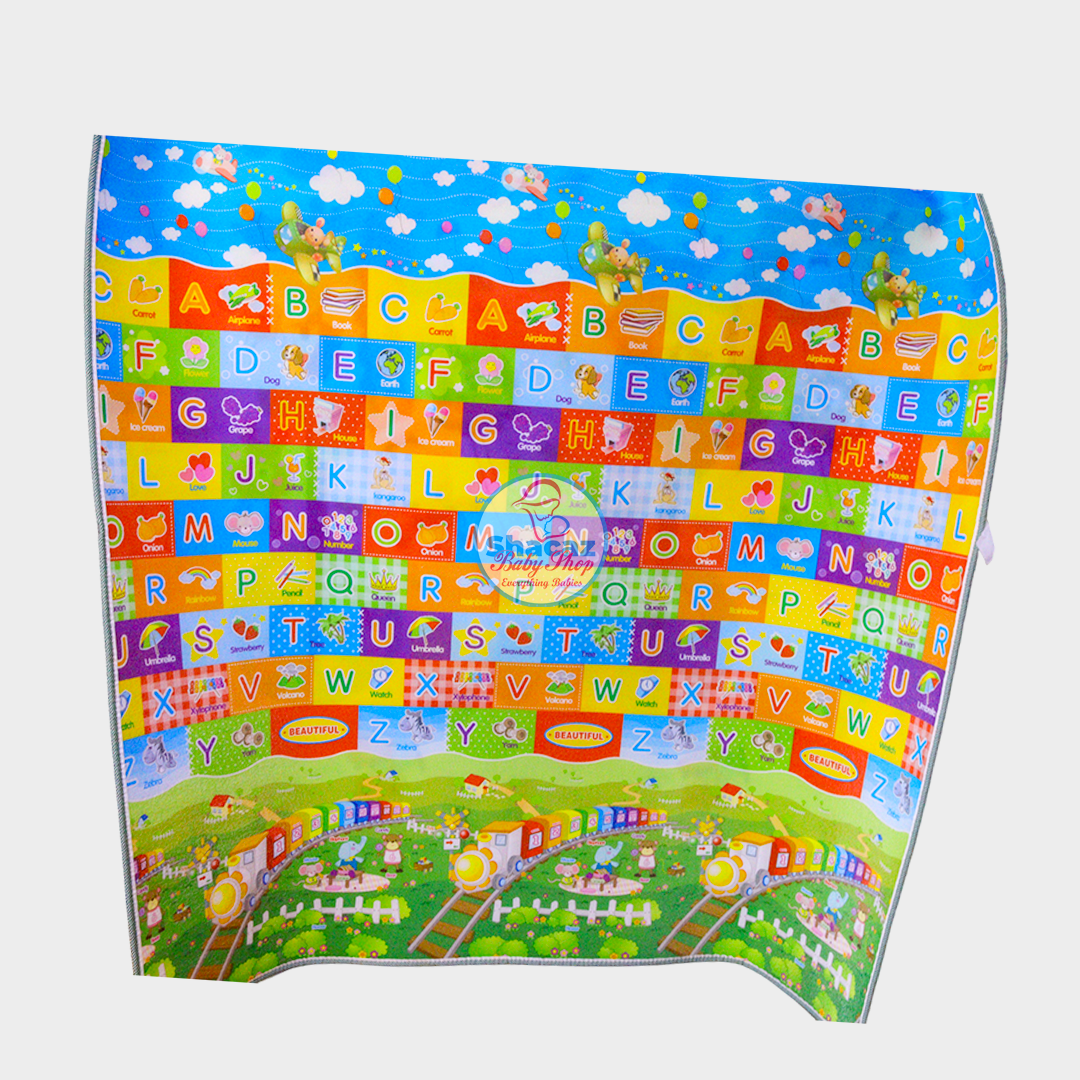 Premium Double-Sided Waterproof Baby Play Mat โ Alphabet & Animal Educational Crawling Mat - Image 6