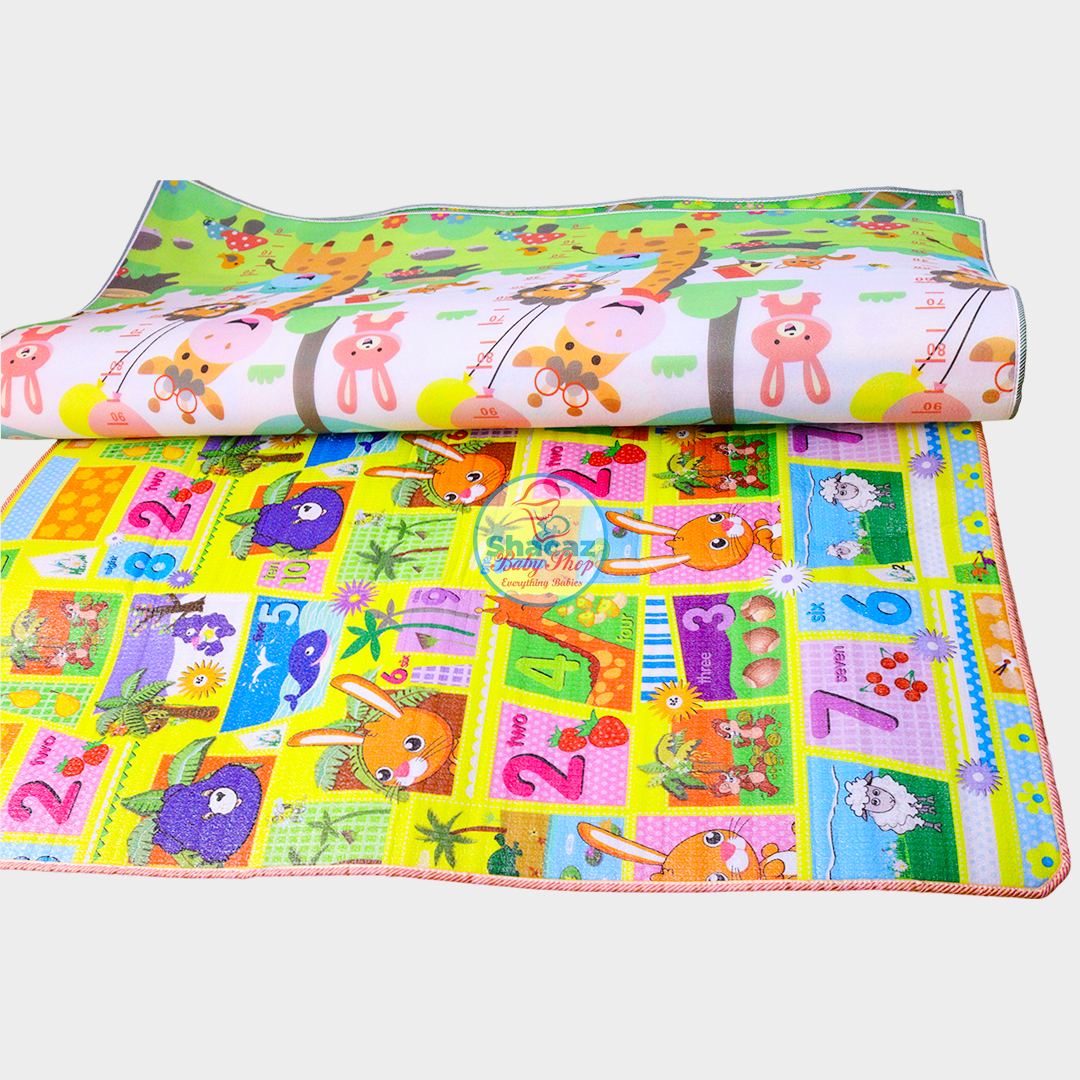 Premium Double-Sided Waterproof Baby Play Mat โ Alphabet & Animal Educational Crawling Mat