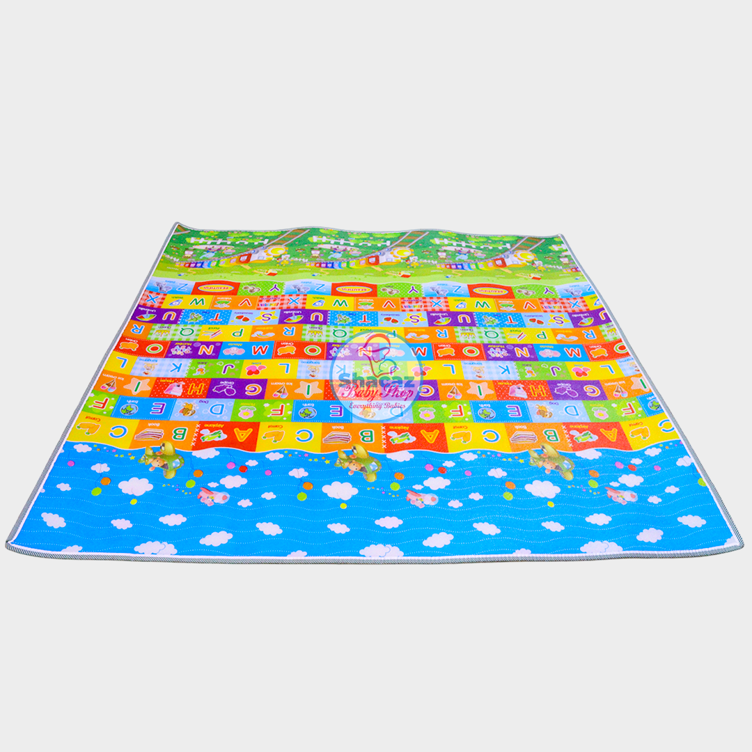 Premium Double-Sided Waterproof Baby Play Mat โ Alphabet & Animal Educational Crawling Mat - Image 3