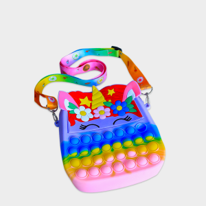 Rainbow Unicorn Pop It Shoulder Bag