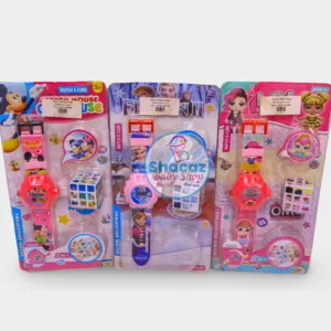 2-in-1 Kids Projection Watch & Puzzle Cube Set