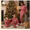 Unisex Family Matching Christmas Pajamas Round Neck Sleepwear Set