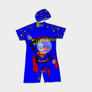Superman-themed baby and toddler swimming costume