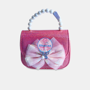Princess Sparkle Pearl-Handle Mini Handbag