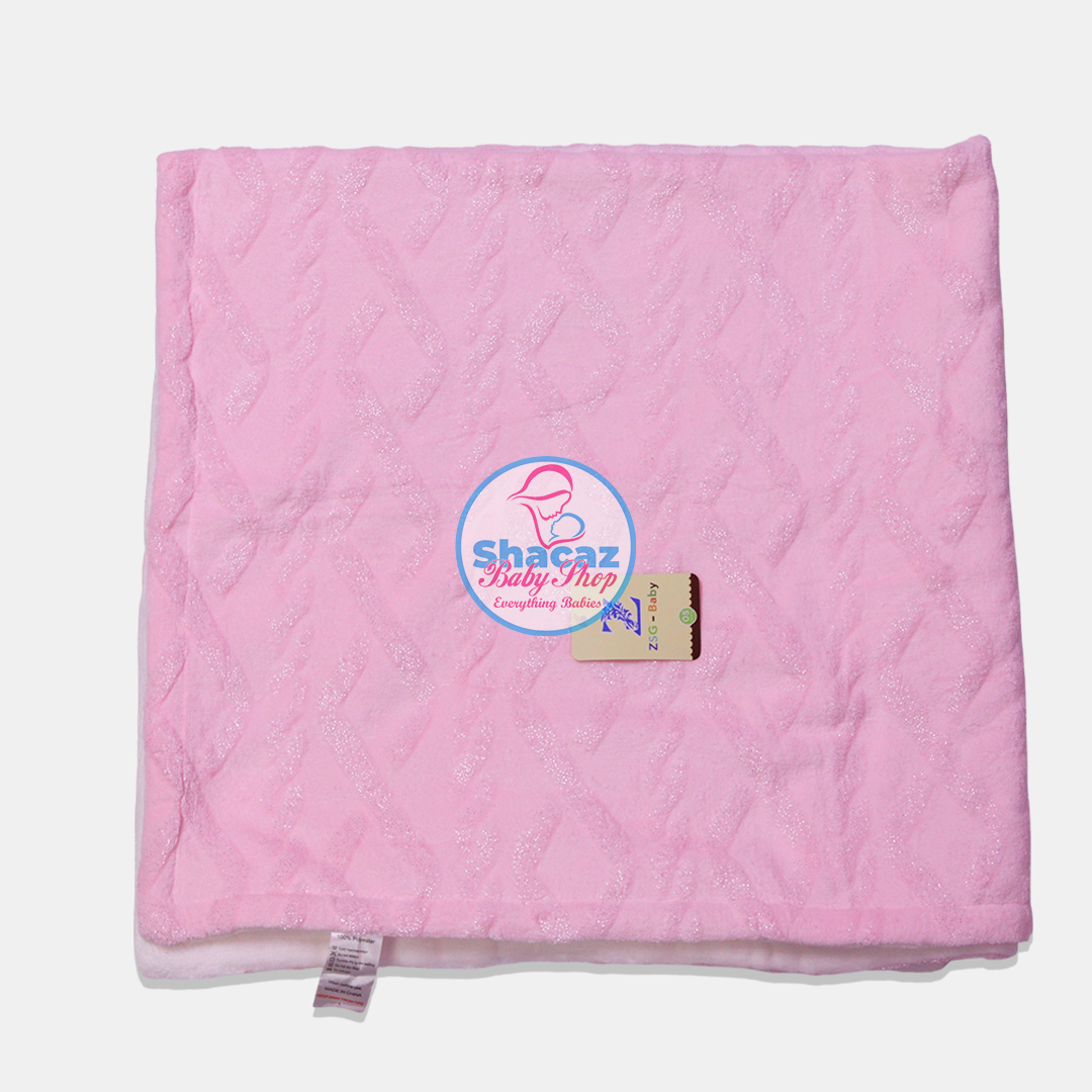 Heavy Embossed Fleece Baby Shawl - Image 3