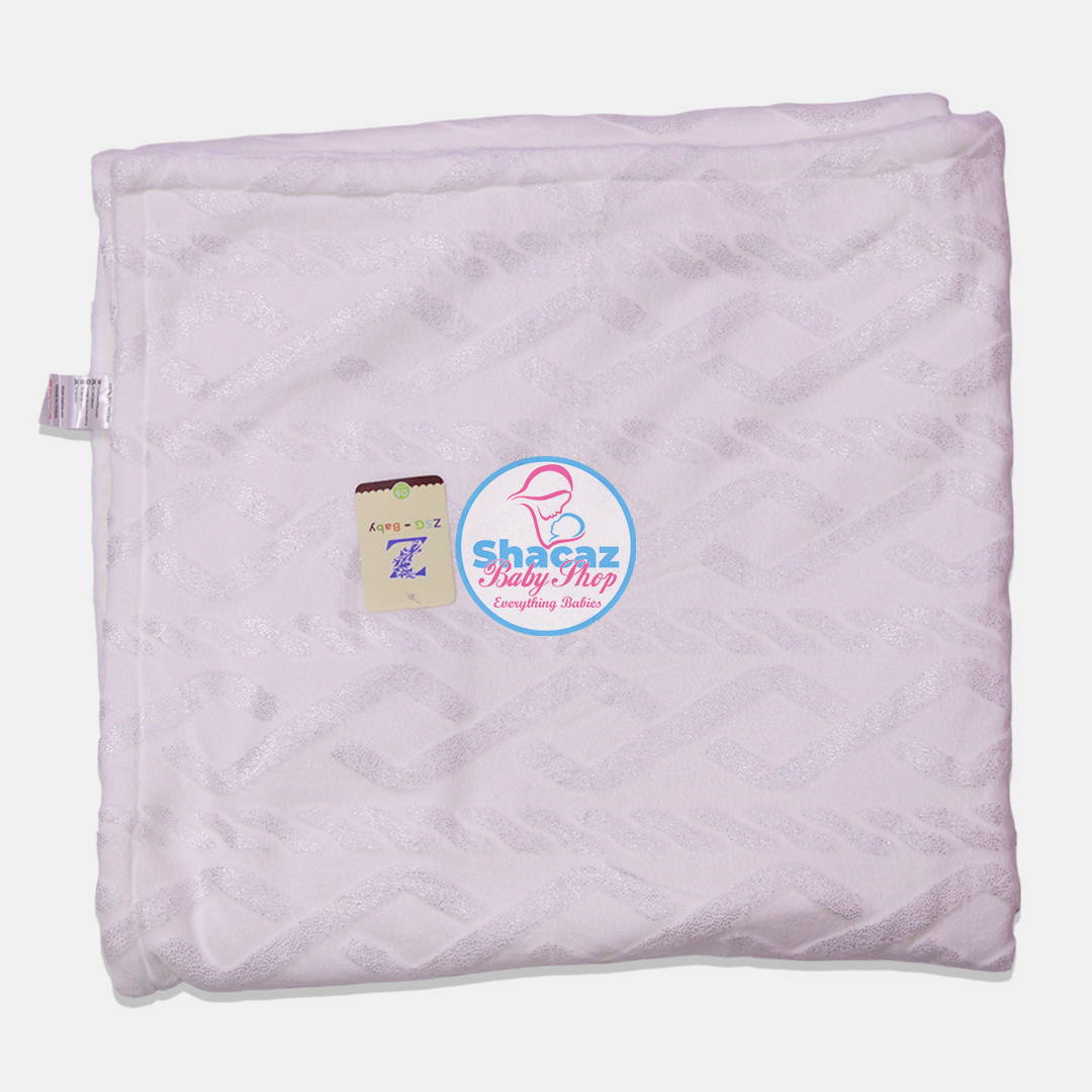 Heavy Embossed Fleece Baby Shawl - Image 4