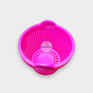 Premium Open Round Plastic Laundry Basket with Handles