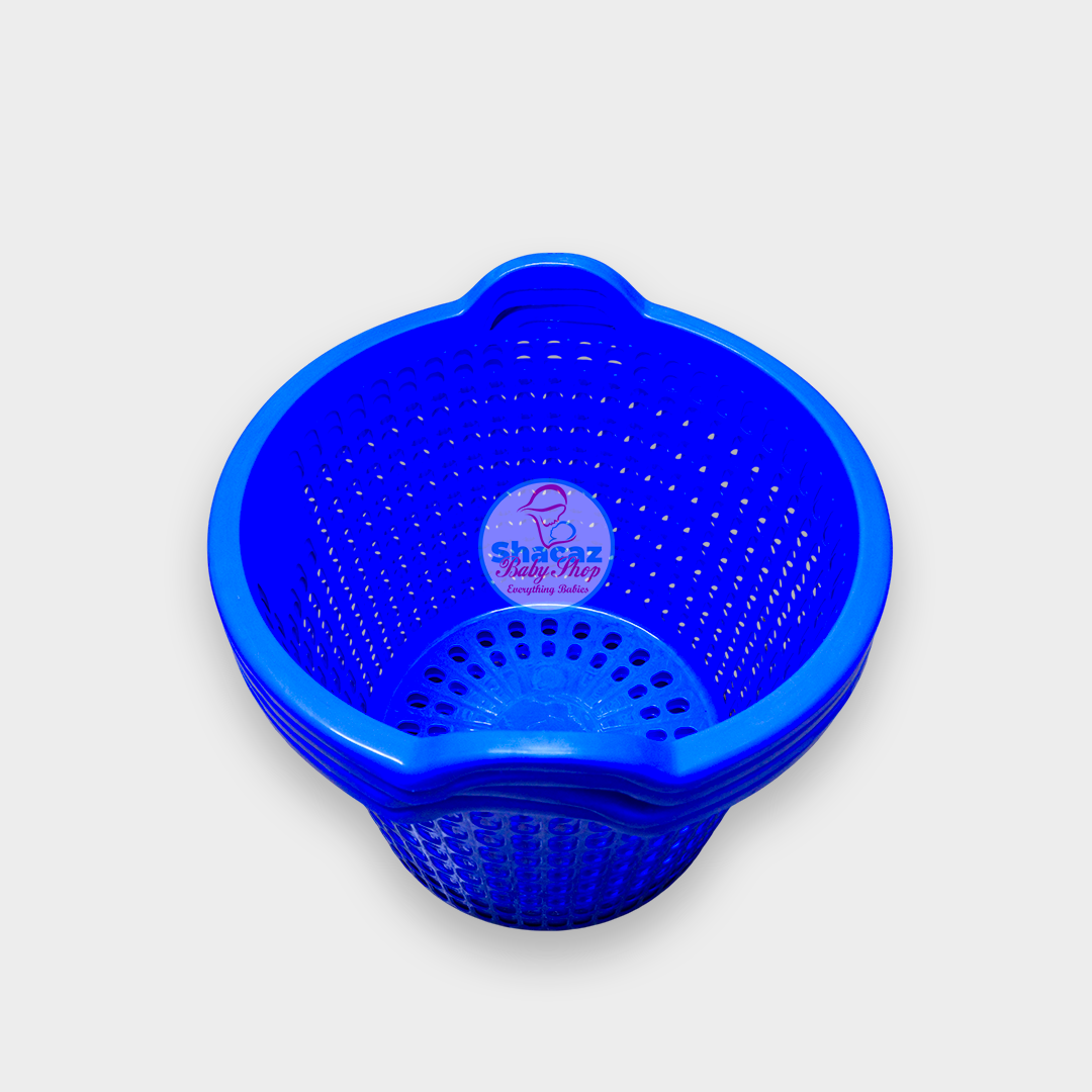 Premium Open Round Plastic Laundry Basket with Handles - Image 3
