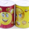 Assorted Smiley Emoji Tin Coin Box – Fun Novelty Money Tin & Piggy Bank for Kids