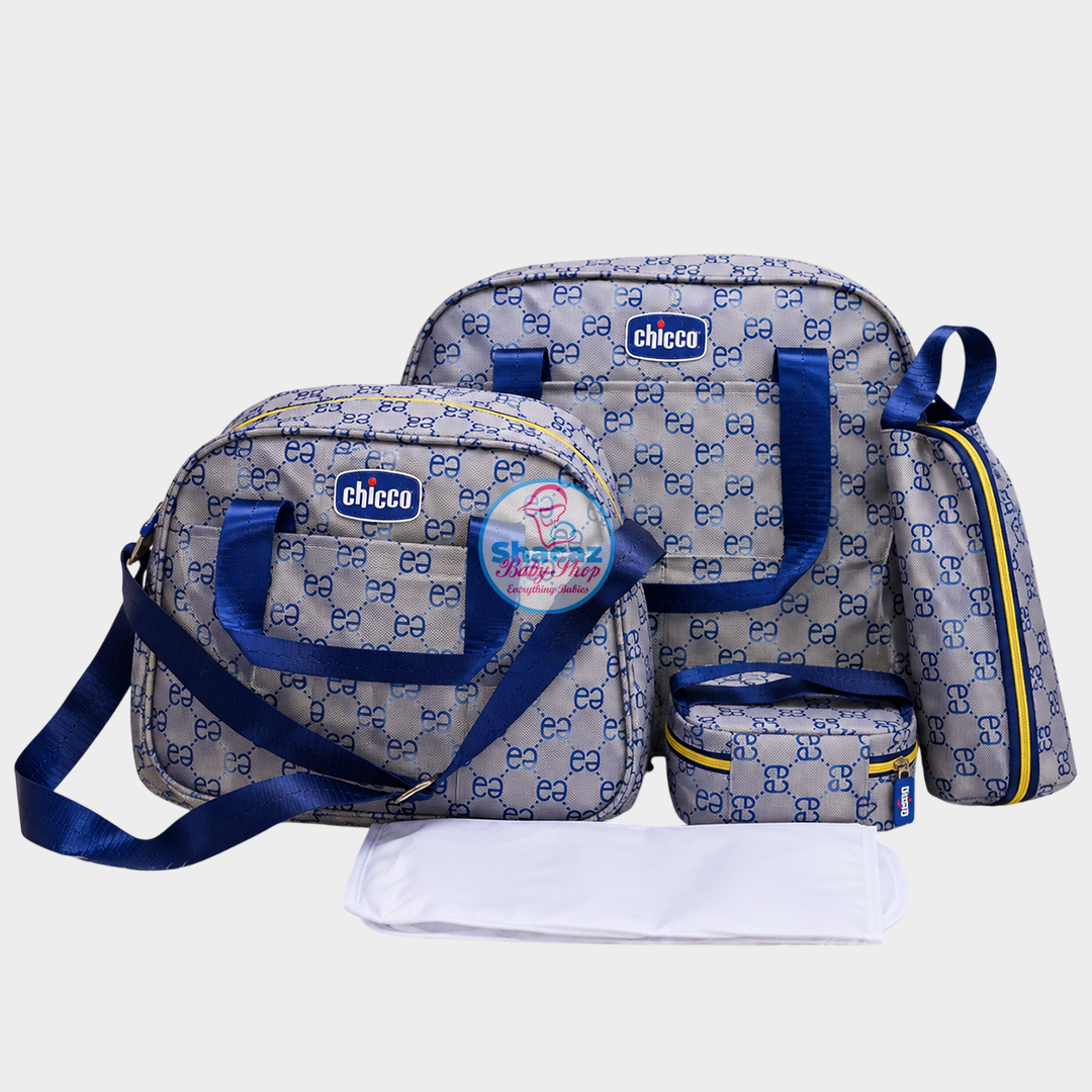 Chicco 5-in-1 Premium Baby Diaper Bag Set – Multi-Functional Waterproof Travel & Maternity Tote - Image 2