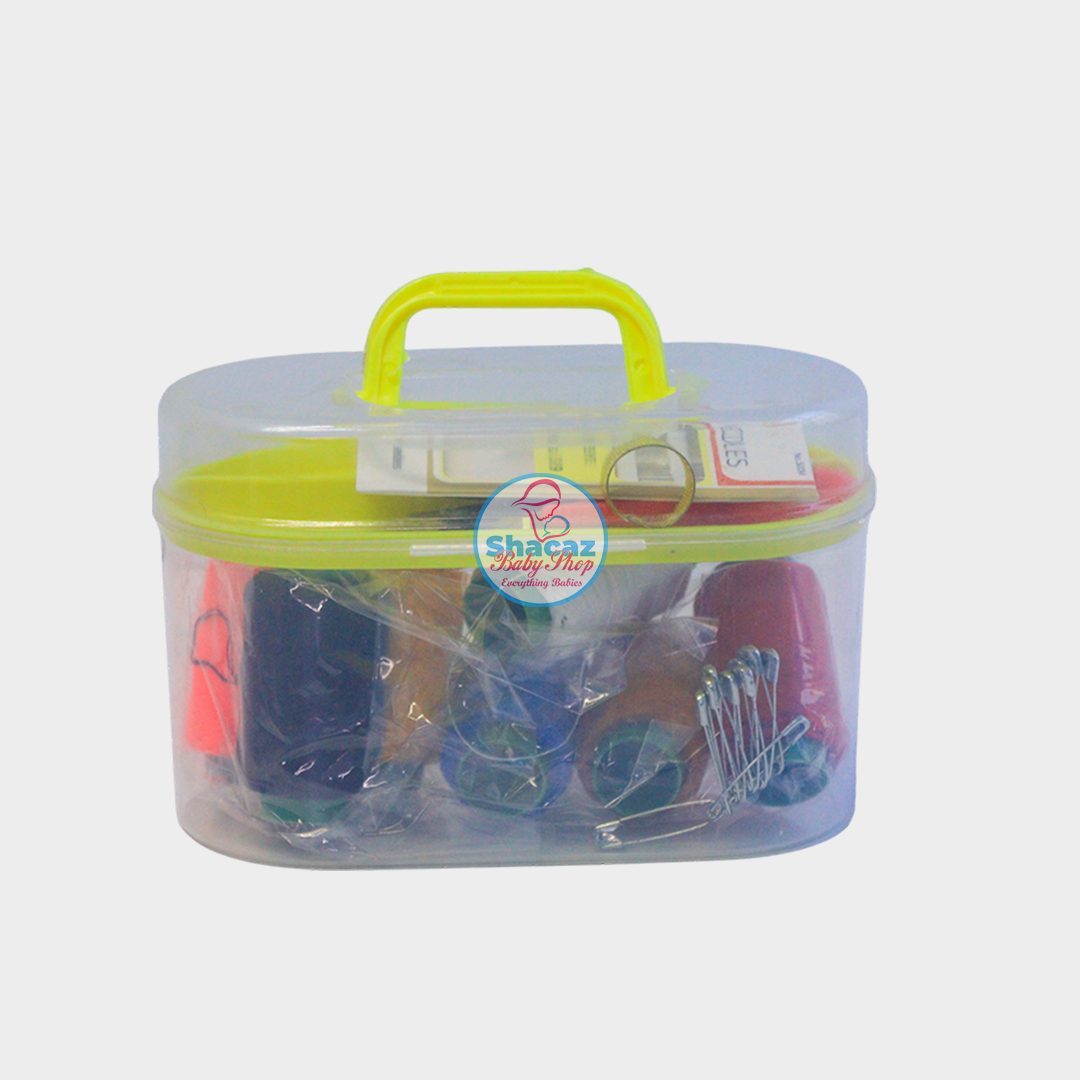 ortable Mini Sewing Kit Box with Needle and Thread Set – Double-Layer Travel Mending Kit - Image 2