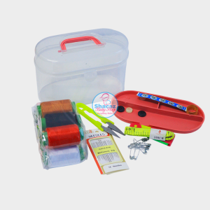 ortable Mini Sewing Kit Box with Needle and Thread Set – Double-Layer Travel Mending Kit